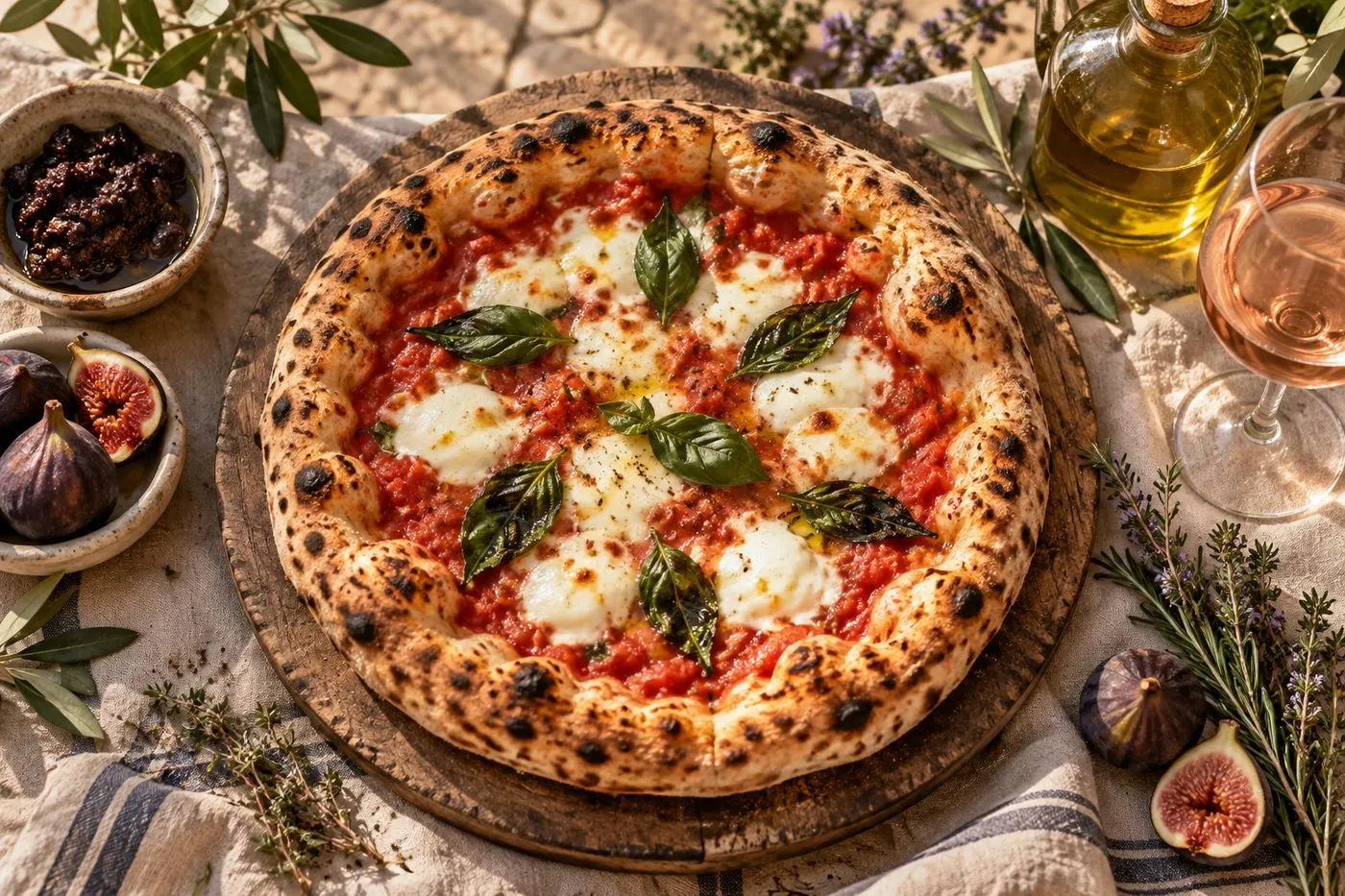 Pizza napolitaine dans une pizzeria dans le Var, entre tradition italienne et terroir local